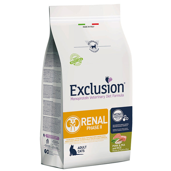 Exclusion - Diet Renal Cat Phase 2 Pork & Pea and Rice 300 gr