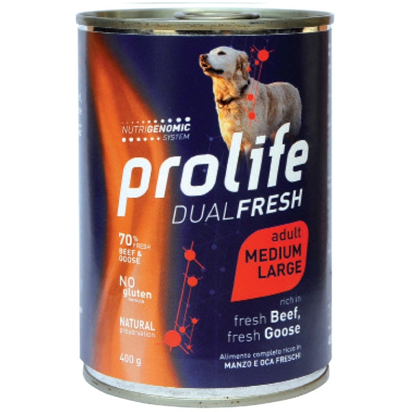 Prolife - Dual Fresh Adult Medium/Large Beef & Goose 400gr