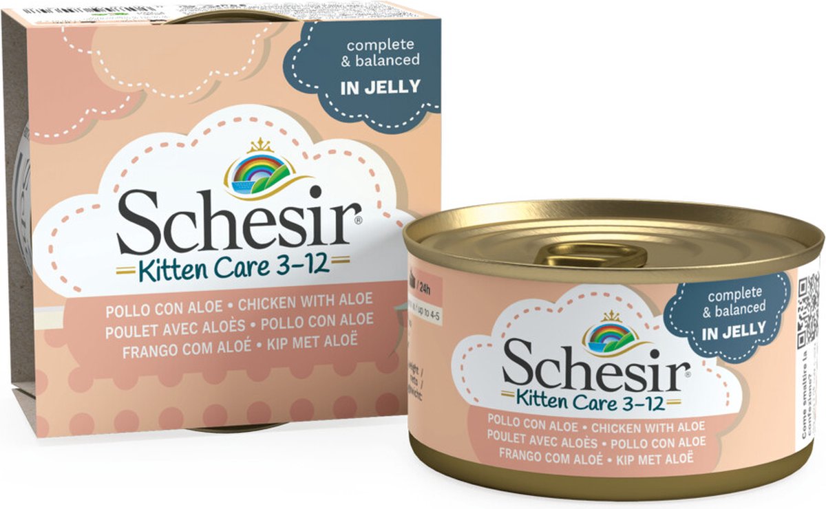 Schesir Gatto Kitten Care Pollo Aloe 85g Schesir Gatto Kitten Care Pollo Aloe 85g