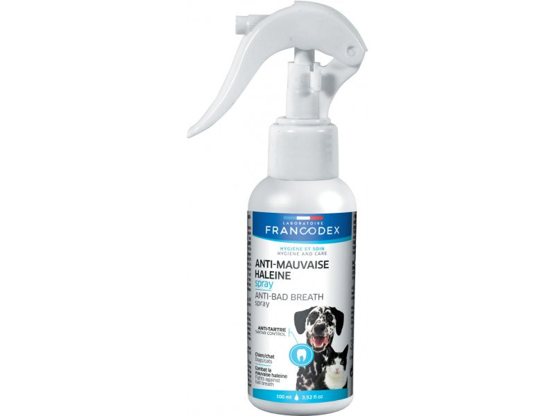 Francodex Spray Contro l'Alito Cattivo per Cane e Gatto 100ml