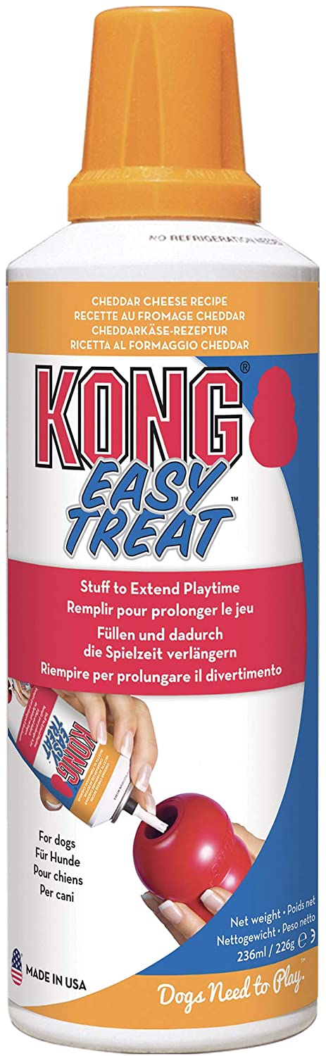 KONG - Easy Treat - Mousse per Cani - 227 g (8 Ounce) - Formaggio Cheddar