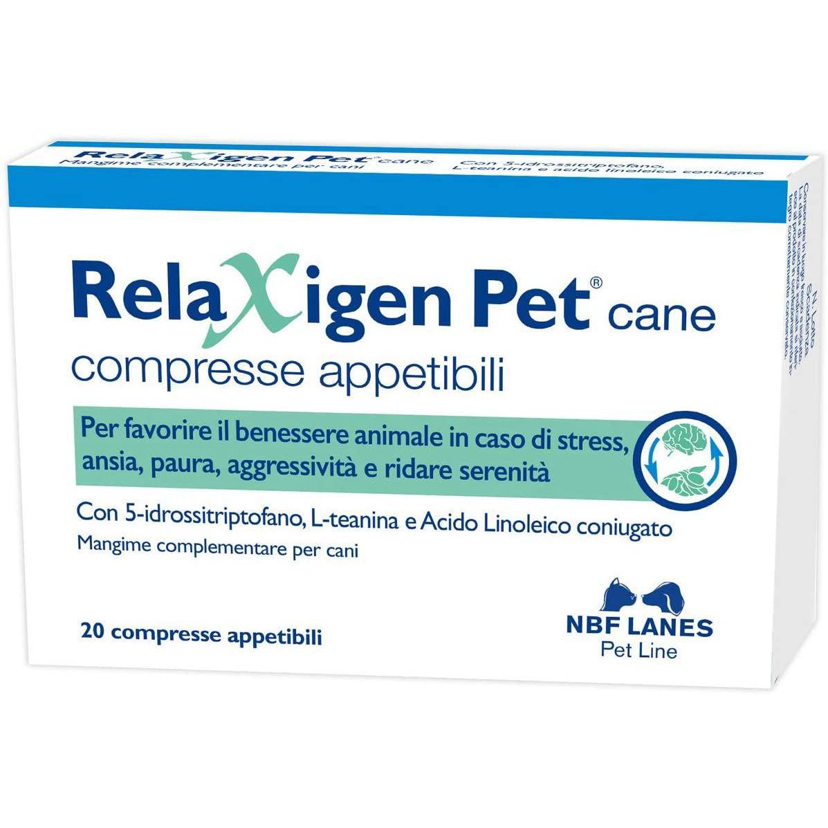 Nbf Lanes Relaxigen Pet Cane Gatto 20 Compresse 6 Gr