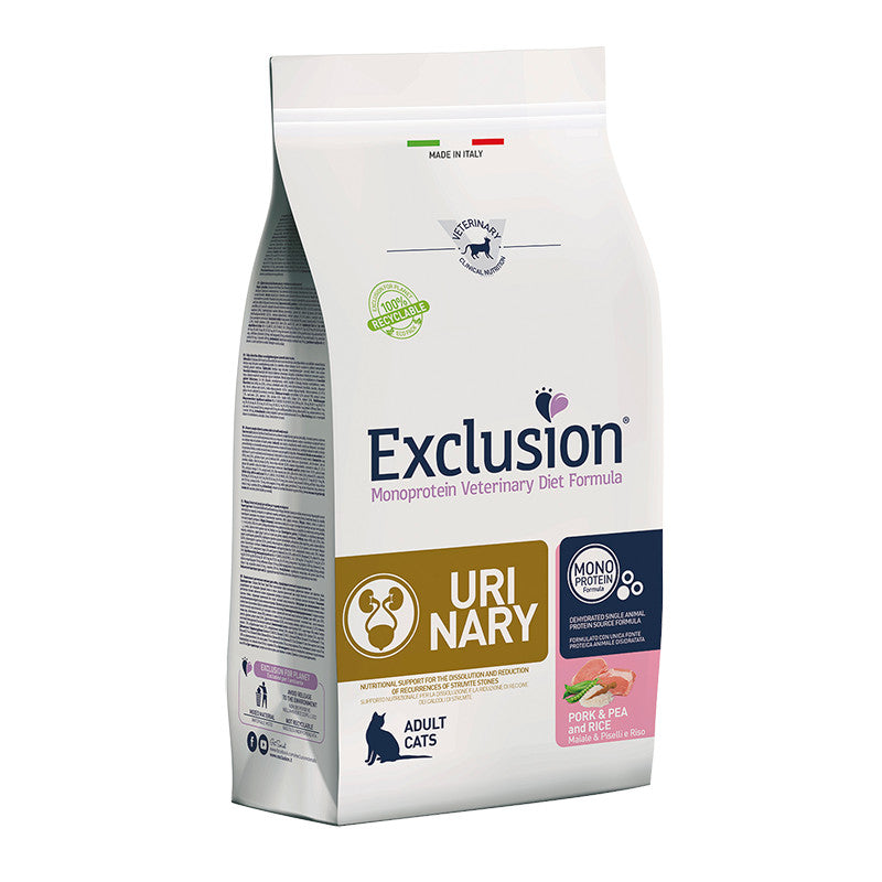 Exclusion Gatto Diet Urinary Pork & Pea and Rice 300 Gr