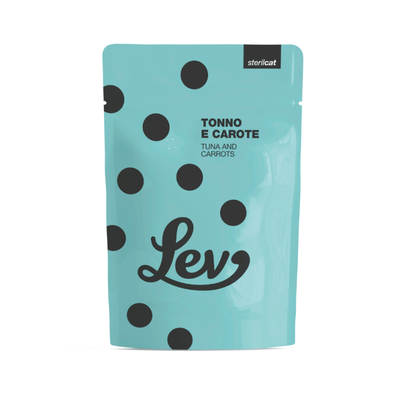 LEV Sterilizzati Tonno e Carote Soft Jelly 60g Busta LEV Sterilizzati Tonno e Carote Soft Jelly 60g Busta