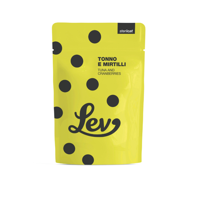 LEV Sterilizzati Tonno e Mirtilli Soft Jelly 60g Busta LEV Sterilizzati Tonno e Mirtilli Soft Jelly 60g Busta