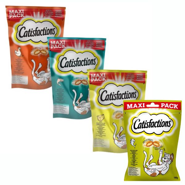 3x Catisfactions Maxi Pack con Pollo 180gr