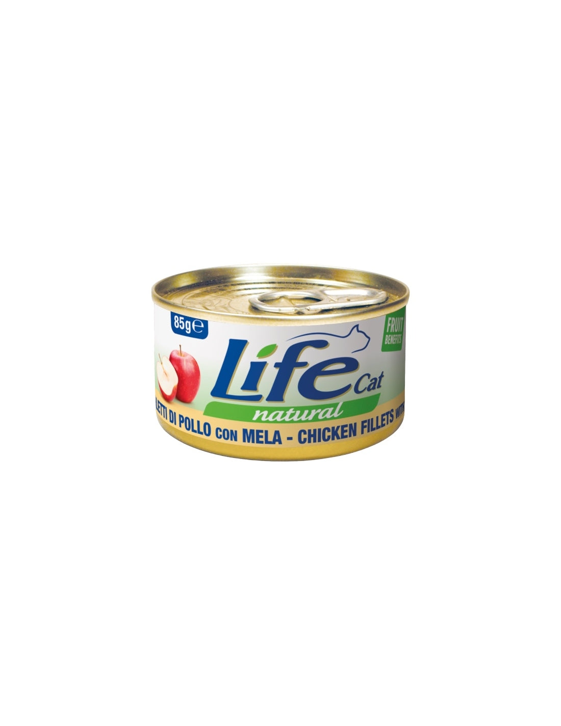 Life Cat Natural Filetti di Pollo con Mela 85g - Cibo Umido per Gatti Life Cat Natural Filetti di Pollo con Mela 85g - Cibo Umido per Gatti