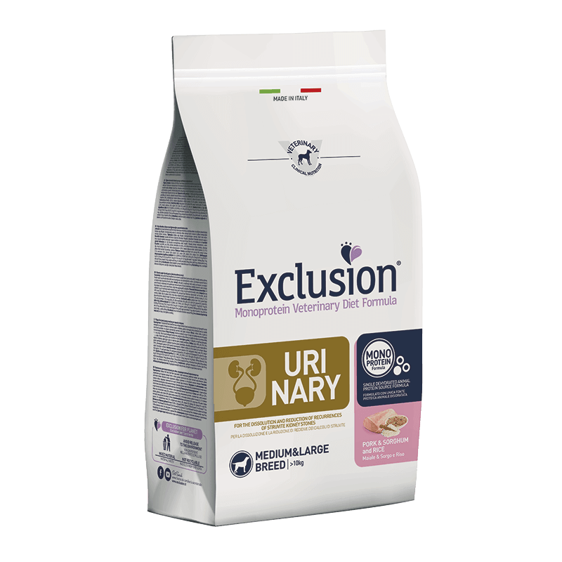 Exclusion Diet Urinary Maiale e Sorgo Medium/Large 12 kg
