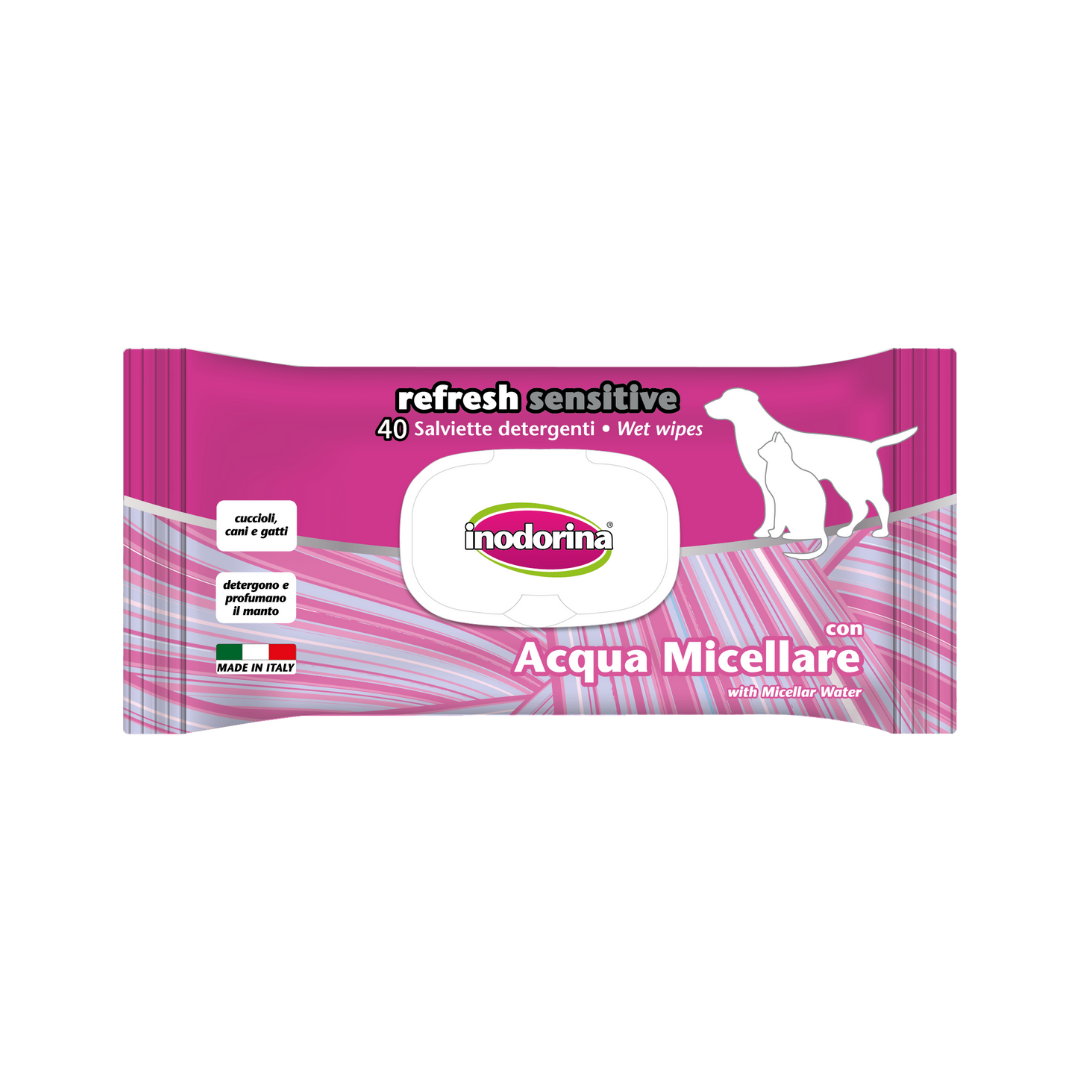 Inodorina Refresh Sensitive Salvietta Acqua Micellare 40 Pz