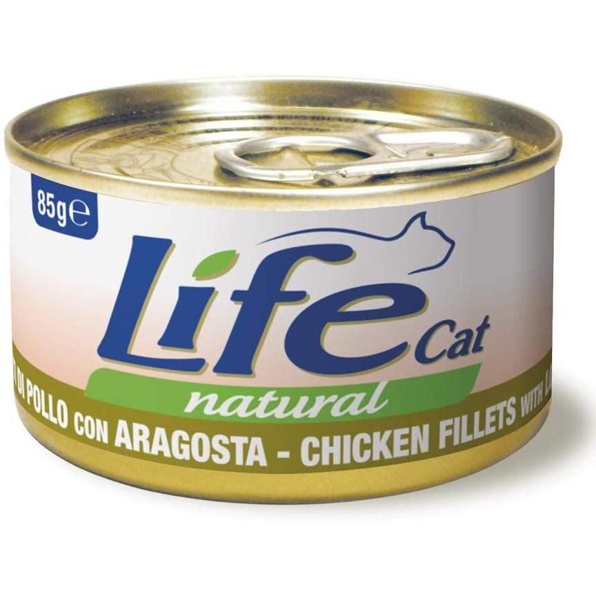 Life Cat Pollo con Aragosta Lattina 85gr Life Cat Pollo con Aragosta Lattina 85gr