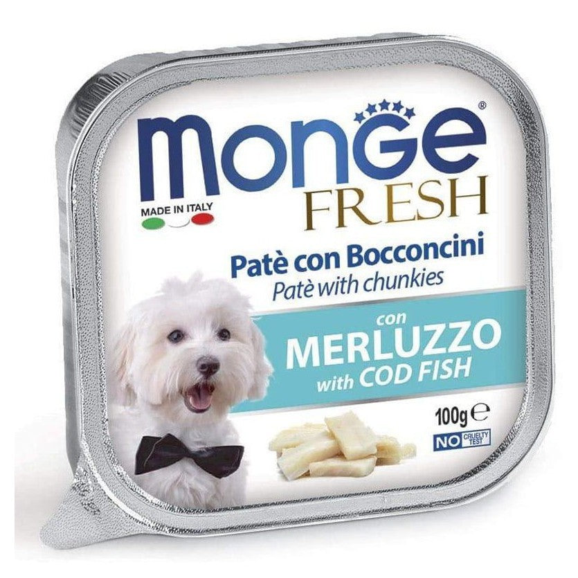 Monge Fresh Merluzzo 100gr Alimento umido per Cani
