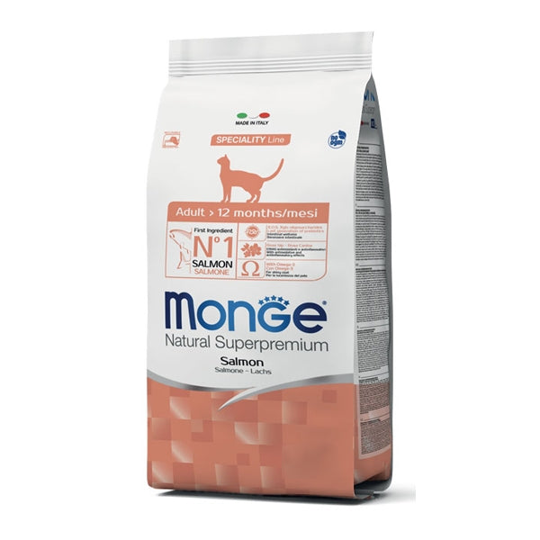 Monge Natural Superpremium Adult Monoprotein con Salmone - 10 kg