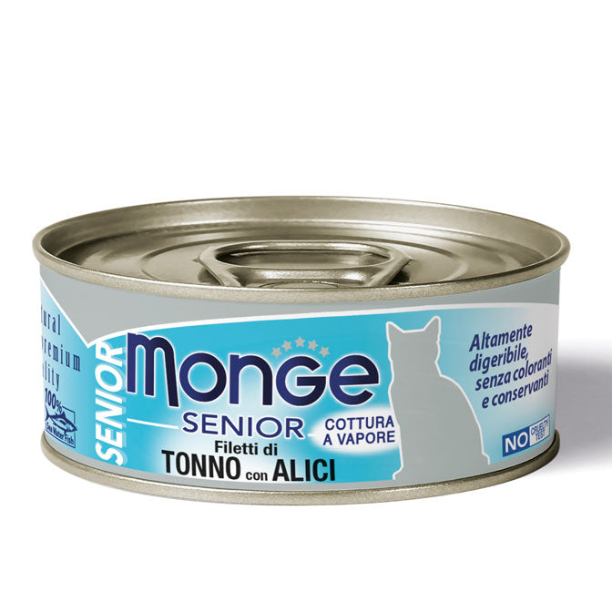 Monge Natural Jelly Senior Tonno e Alici 80gr