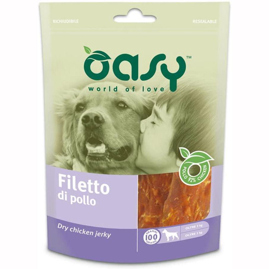 Oasy Filetto di Pollo Snack Cani 100 Gr