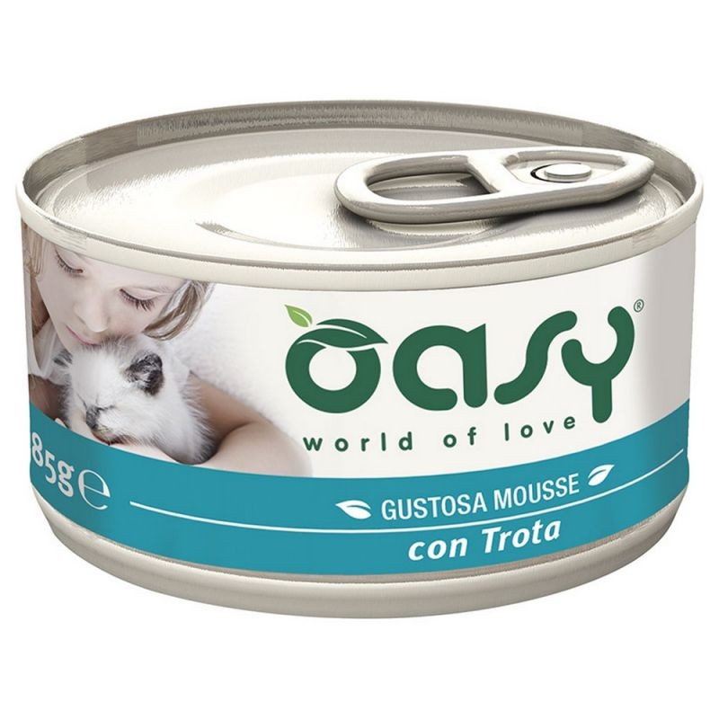 Oasy Gustosa Mousse Trota Uimido Gatto 85 Gr
