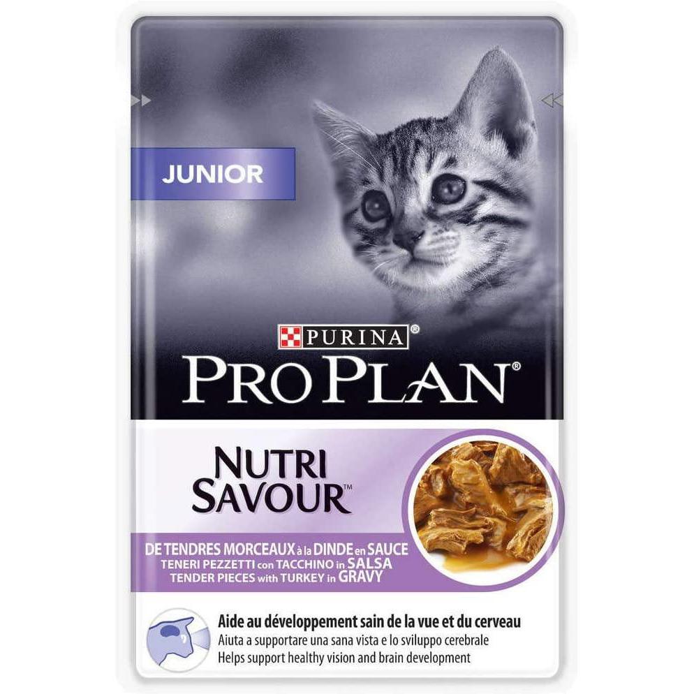 Purina Pro Plan Nutri Savour Junior Tacchino 85gr Alimento umido per Gatti