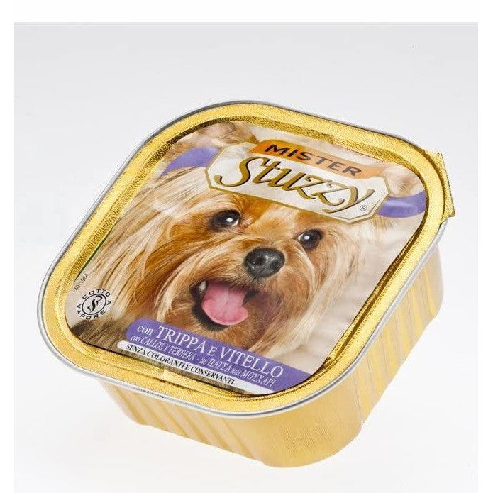 Stuzzy Dog - Patè con Trippa e Vitello 1 Vaschetta 300 gr Alimento completo per cani adulti