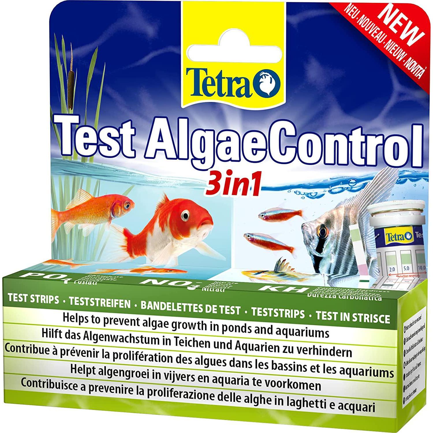 Tetra AlgaeControl 3 in 1 Test dell'acqua1 barattolo (25 strisce di prova)
