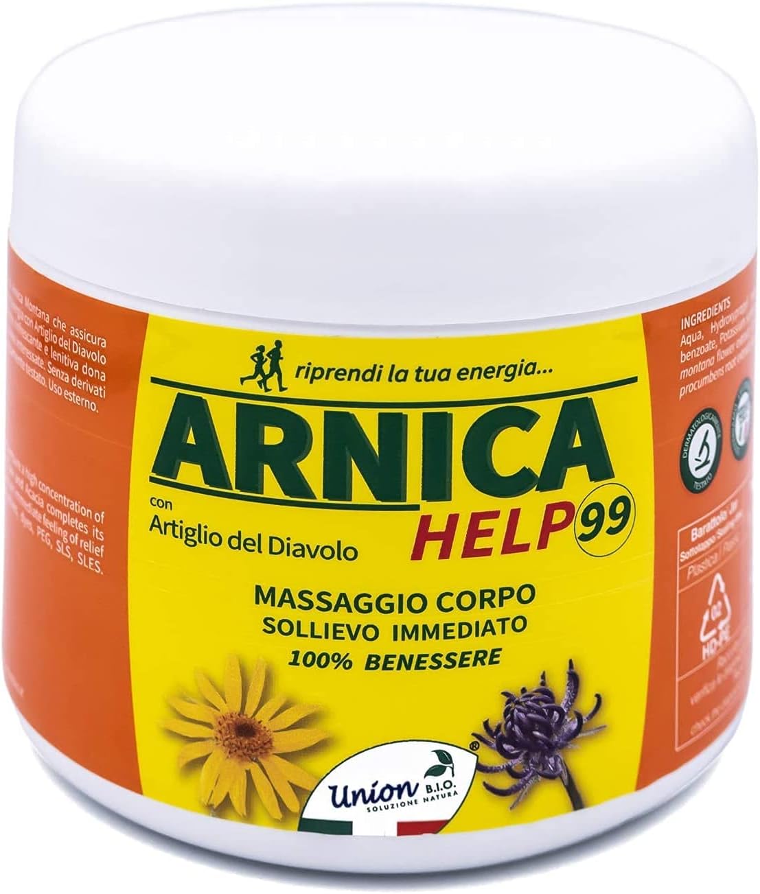 Union B.I.O. Arnica Help99 Gel Massaggio Corpo 500 ml: Un Alleato Naturale per il Benessere Muscolare