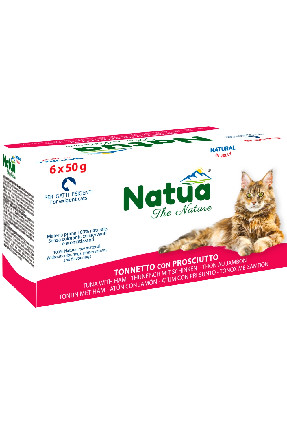Natua Cat Natural Tonnetto Prosciutto Jelly 6x50g