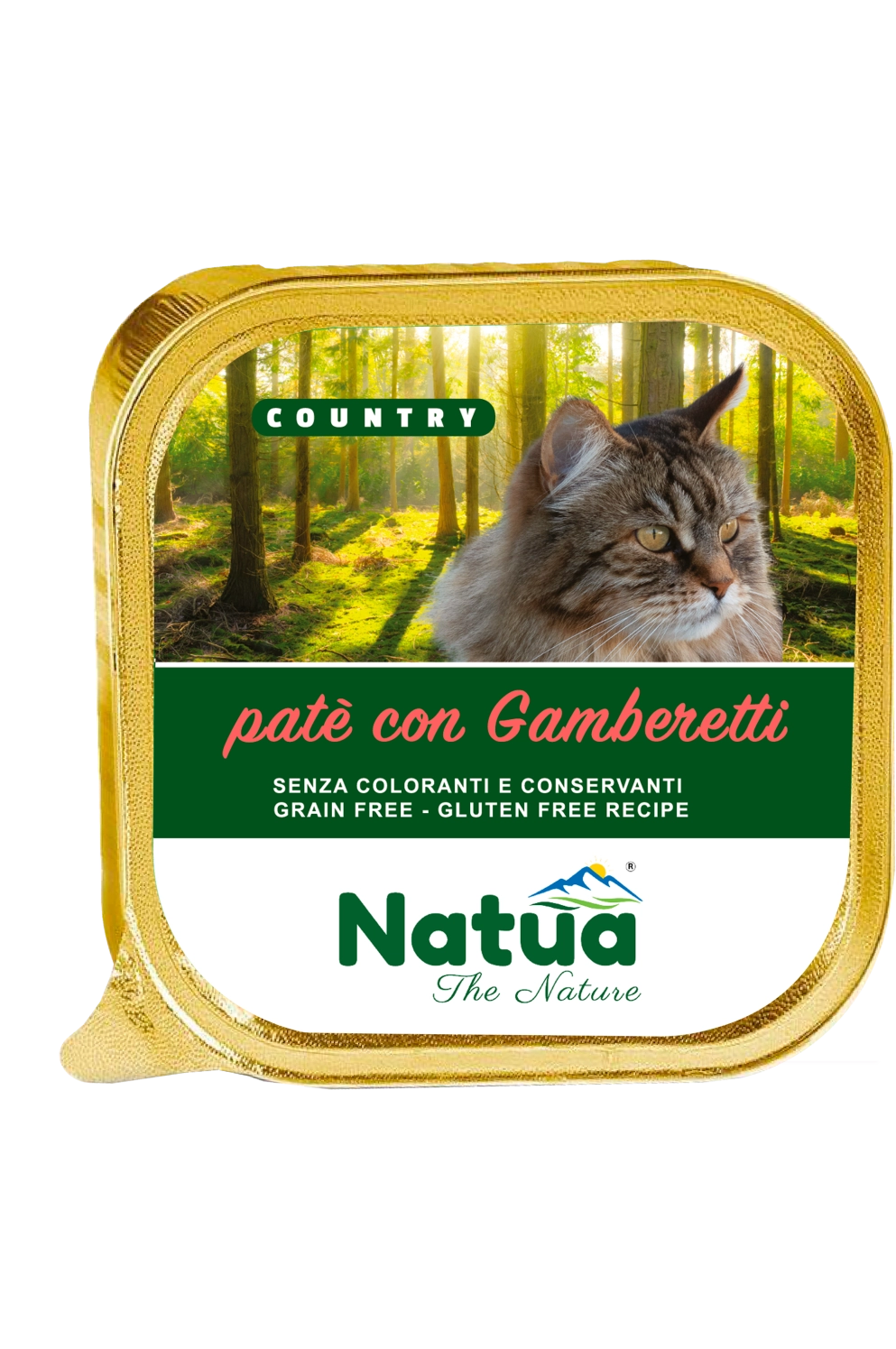 Natua Cat Country Gamberetti 100g Vaschetta