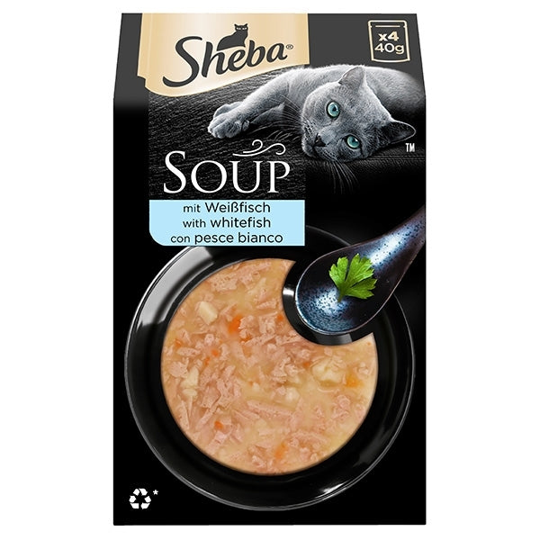 Sheba - Soup con Pesce Bianco 4X40 GR