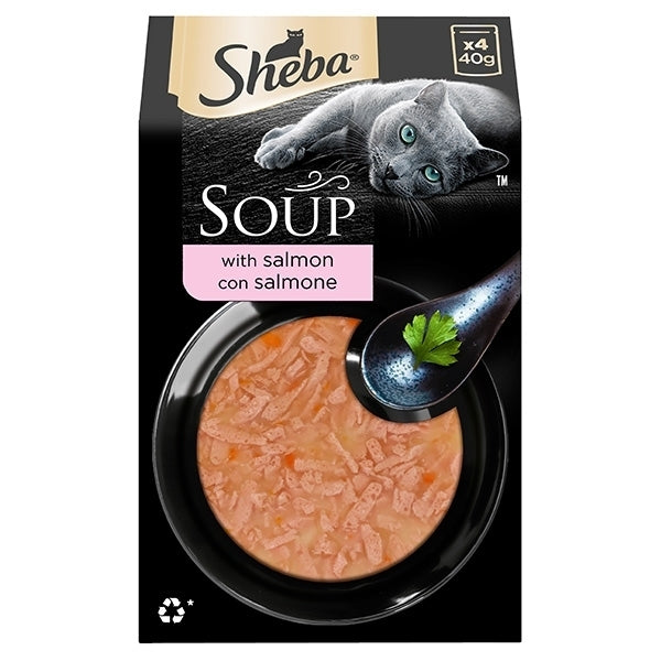 Sheba - Soup con Salmone 4X40 Gr