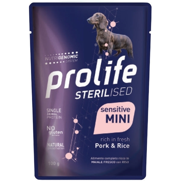 Prolife - Sterilised Sensitive Adult Mini Pork & Rice 100 gr