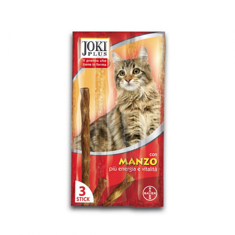 Joki Plus Manzo 3x5g Snack per Gatto