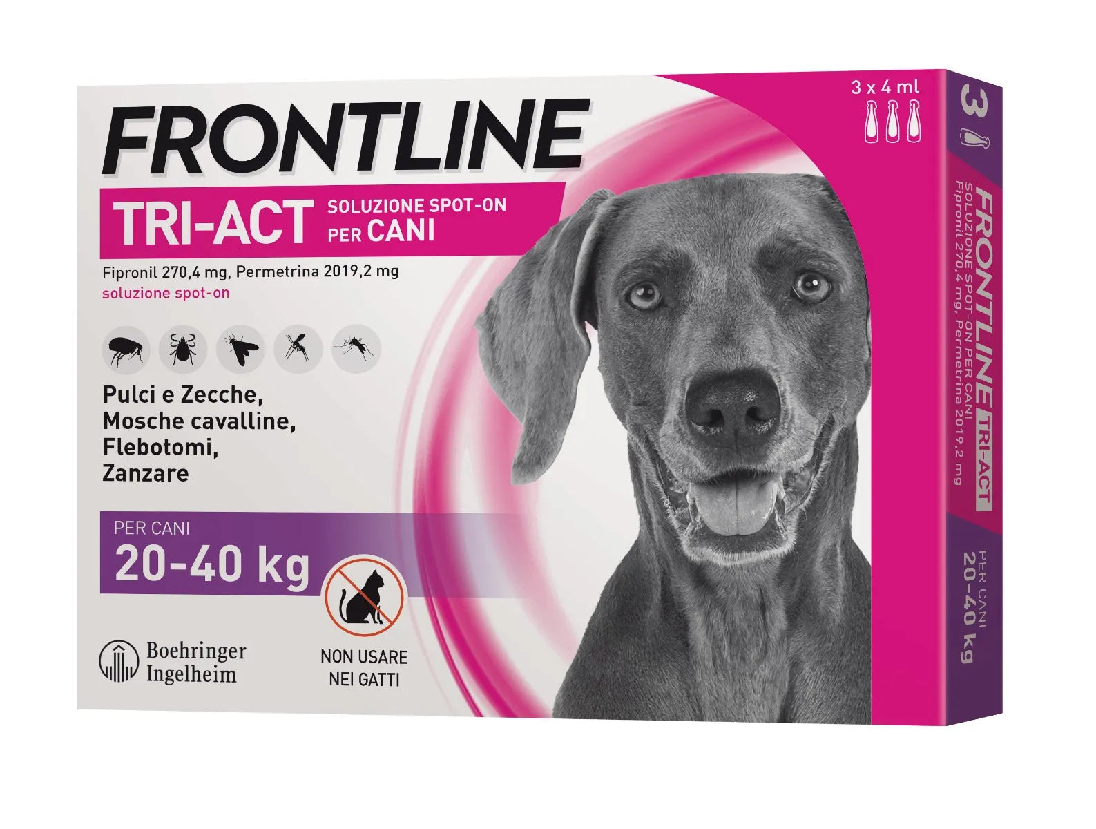 Frontline Tri-Act Cani 20-40 kg - 3 Pipette