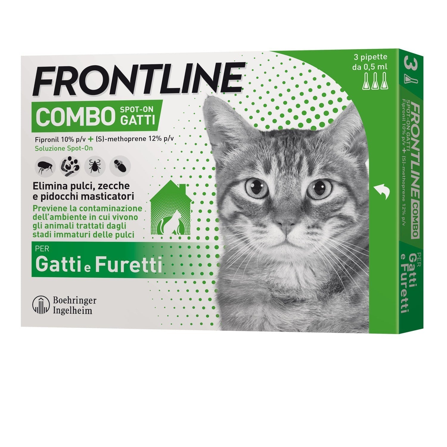 Frontline Combo Spot-on per Gatti 3 Pipette