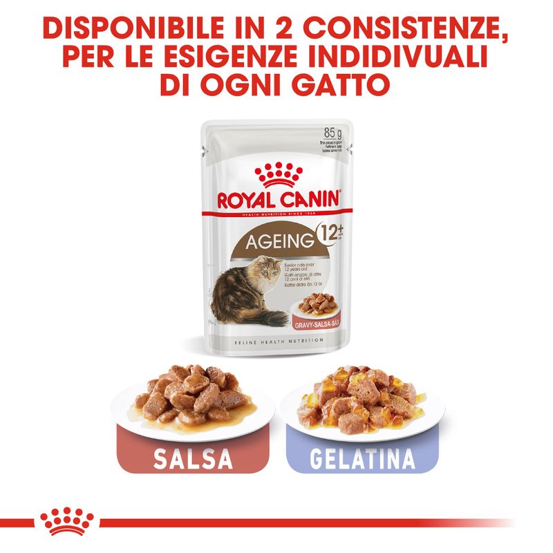 12x85g Royal Canin Ageing 12+ in Salsa - Umido per Gatti