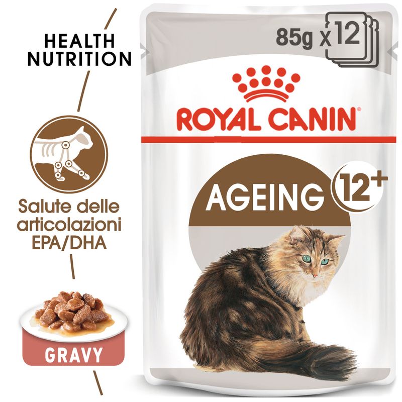 12x85g Royal Canin Ageing 12+ in Salsa - Umido per Gatti