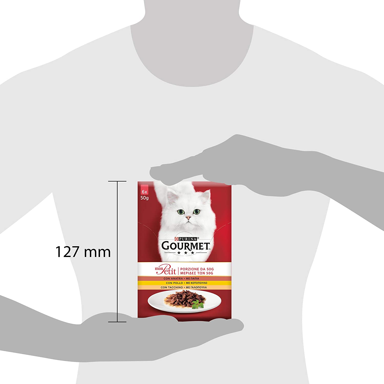 Gourmet Mon Petit Anatra Pollo e Tacchino 6x50g