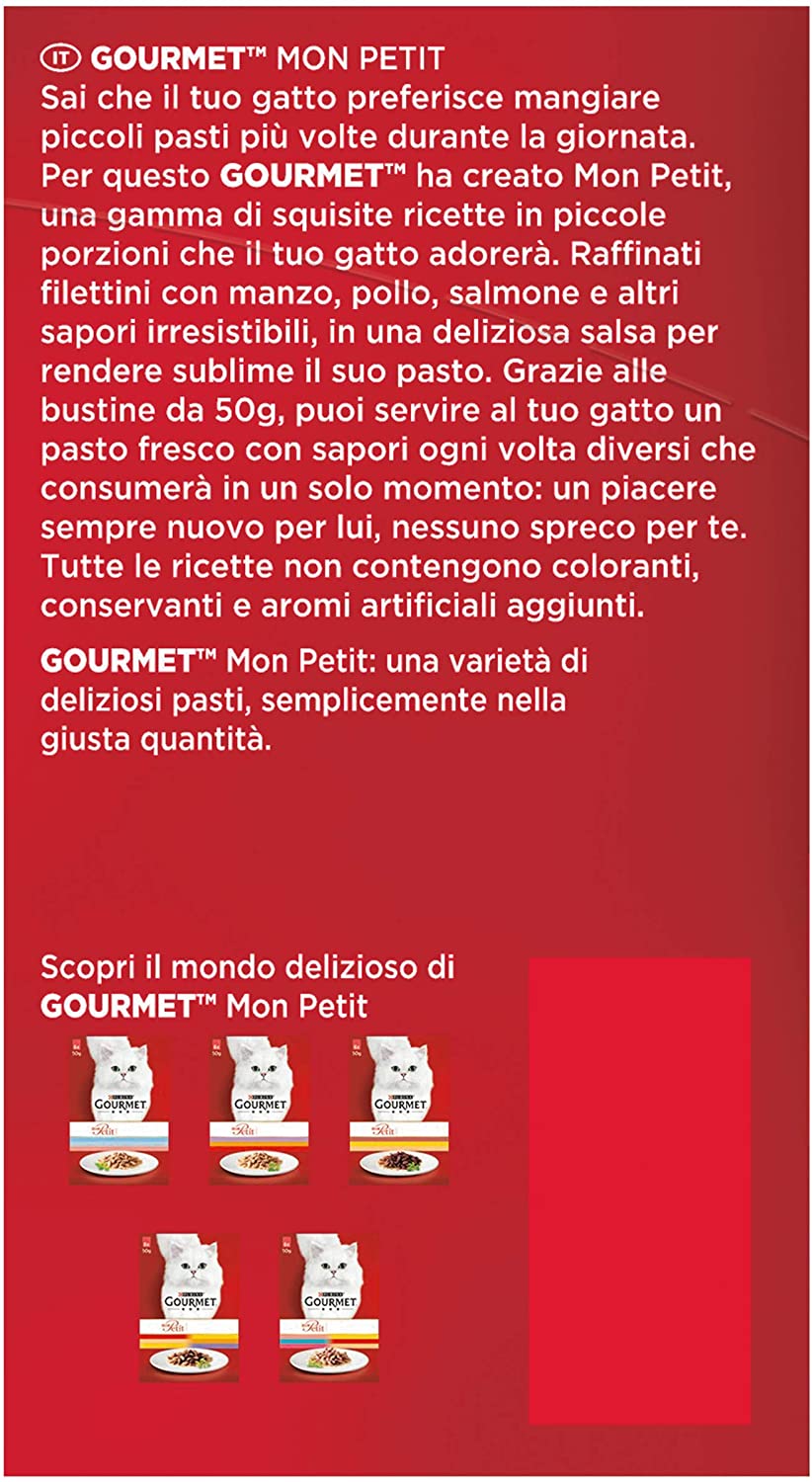 Gourmet Mon Petit Anatra Pollo e Tacchino 6x50g
