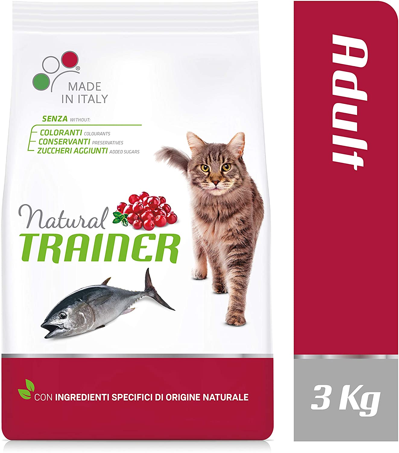 Natural Trainer Adult con Tonno 3kg - Gatto Adulto