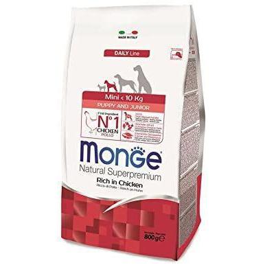 Monge Natural Dog Puppy Junior Mini 800 G