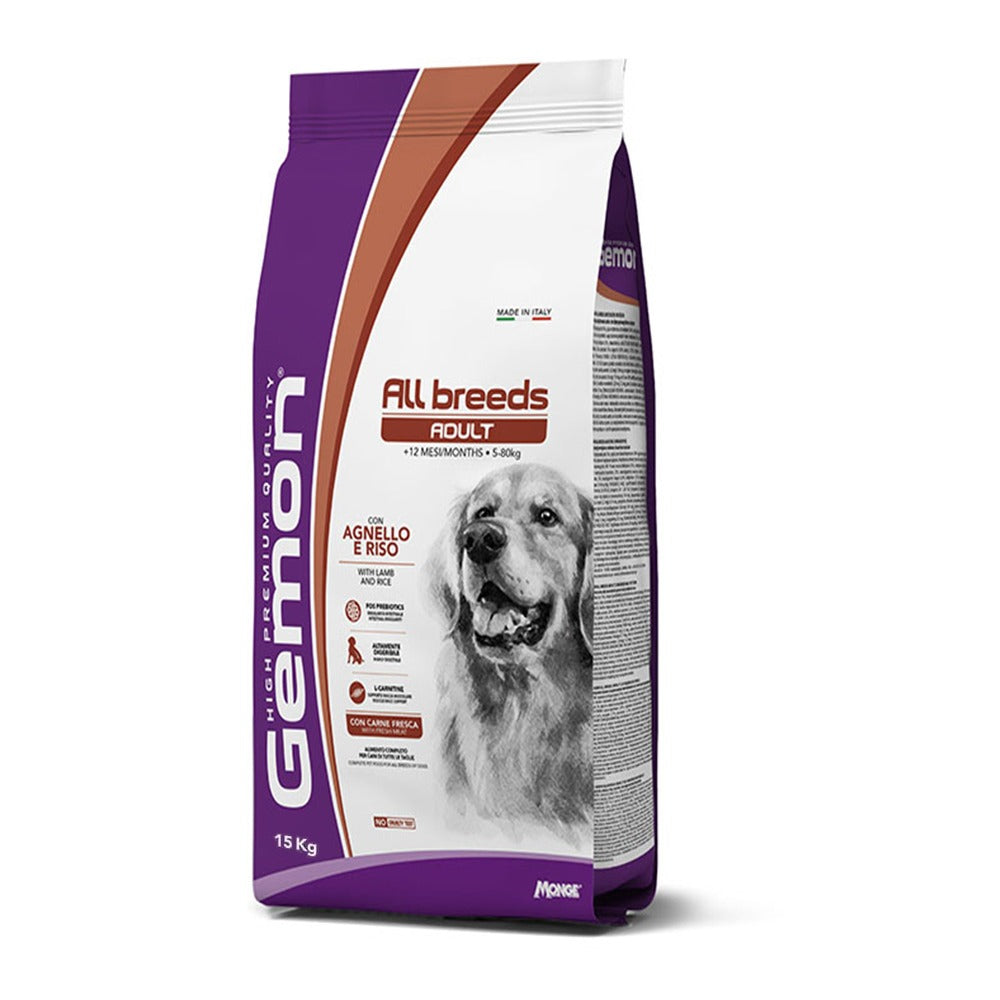 Gemon All Breeds Adult con Agnello e Riso 15kg