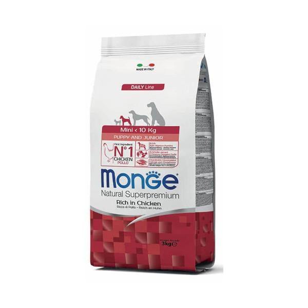 Monge Natural Superpremium Mini Puppy&Junior Pollo 3kg