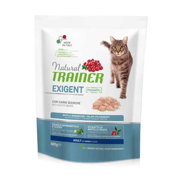 Natural Trainer Exigent con Carni Bianche 300g - Gatti Adulti Esigenti