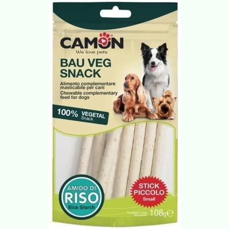 Camon Bauveg Bastoncino con Amico di Riso Small 108g Snack Vegetale per Cani
