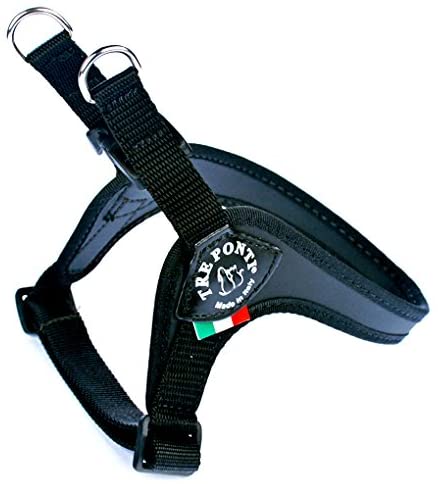 TRE PONTI Pettorina Easy Fit sottopancia regolabile Original Rosa Bordo Nero