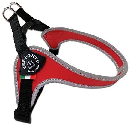 TRE PONTI Pettorina Easy Fit sottopancia regolabile Original Rosa Bordo Nero