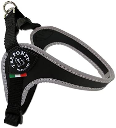 TRE PONTI Pettorina Easy Fit sottopancia regolabile Original Rosa Bordo Nero