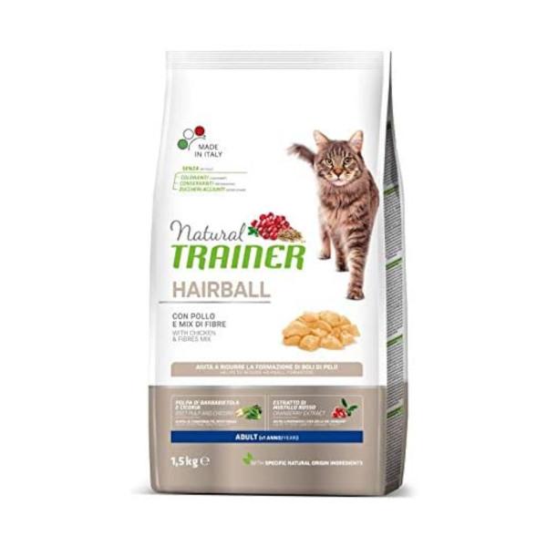 Natural Trainer Hairball Pollo 1,5kg - Gatti Adulti