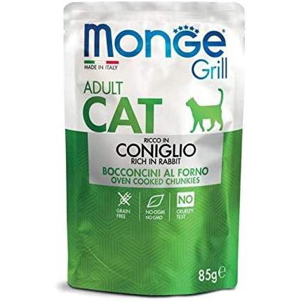 Monge Grill Bocconcini Grain Free Coniglio 85gr