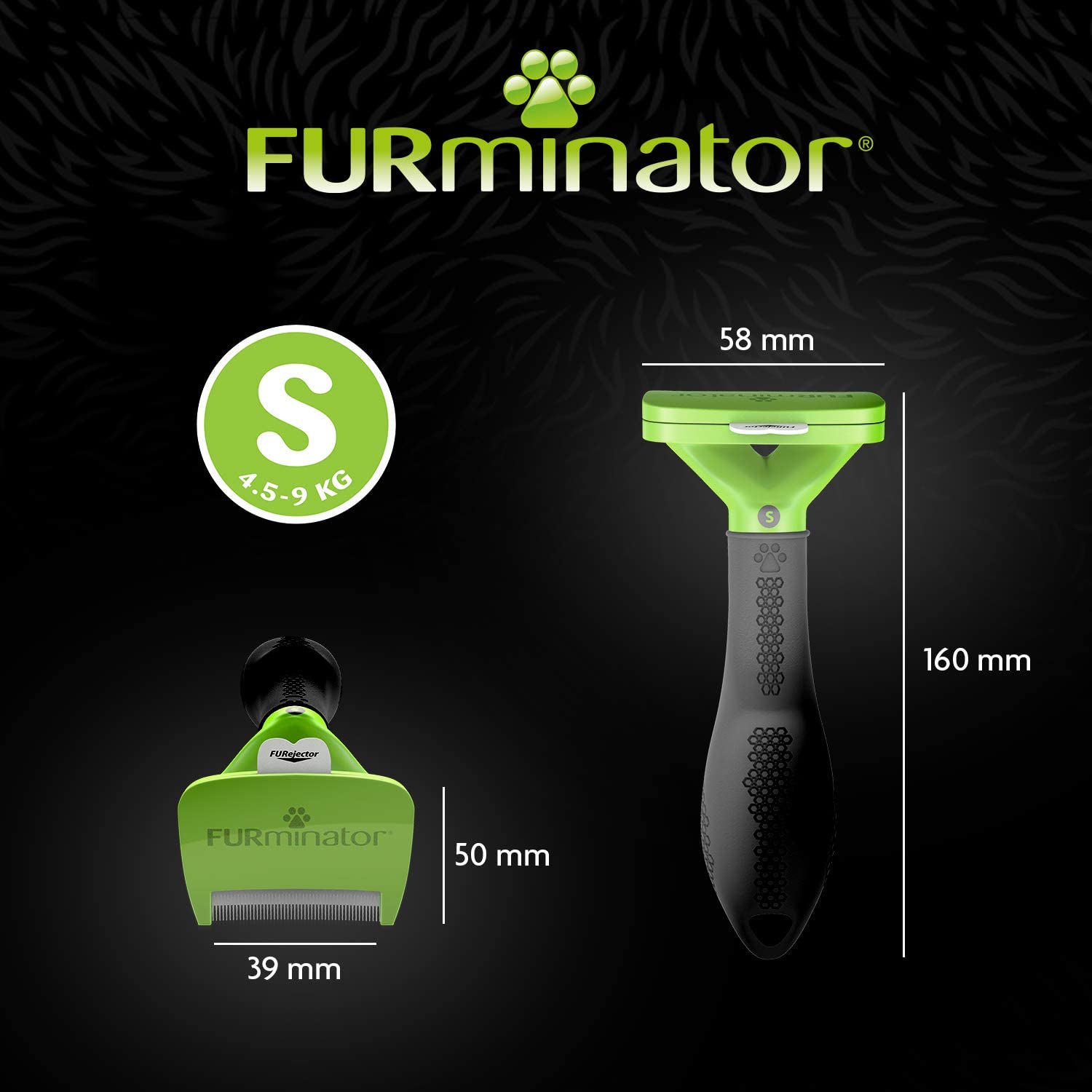 FURminator Strumento deShedding per Cani Piccoli a Pelo Corto