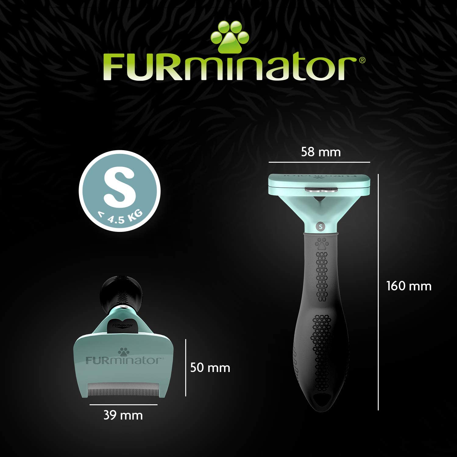 Furminator Strumento deShedding per Gatti Piccoli o medi a Pelo Corto