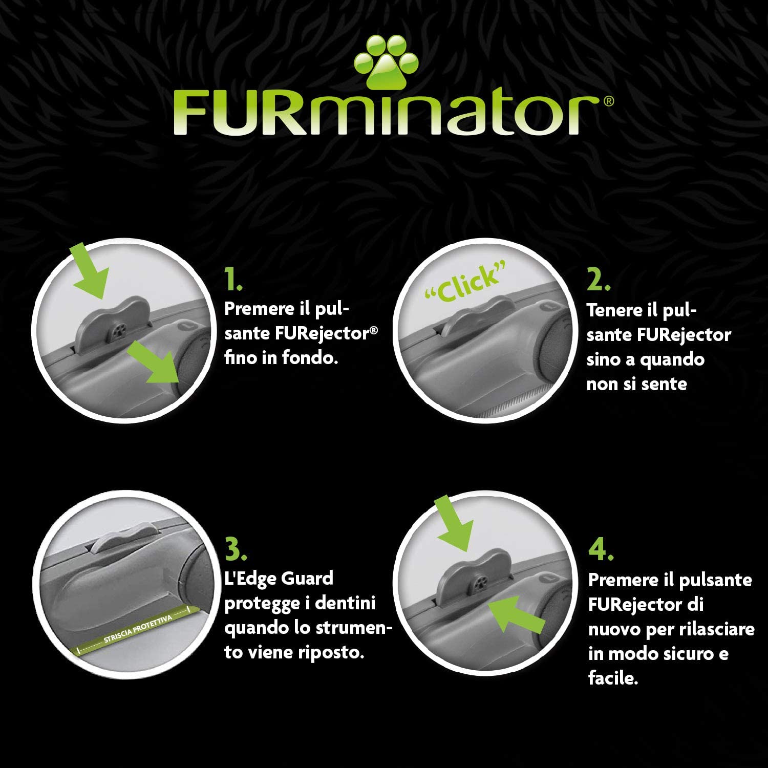 Furminator Strumento deShedding per Gatti Piccoli o medi a Pelo Corto