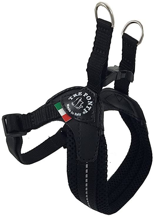 TRE PONTI Pettorina Easy Fit sottopancia regolabile Mesh Nero Mis.4